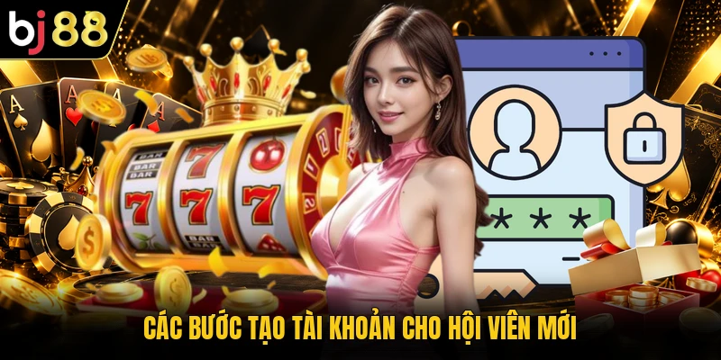 Các bước tạo tài khoản cho hội viên mới